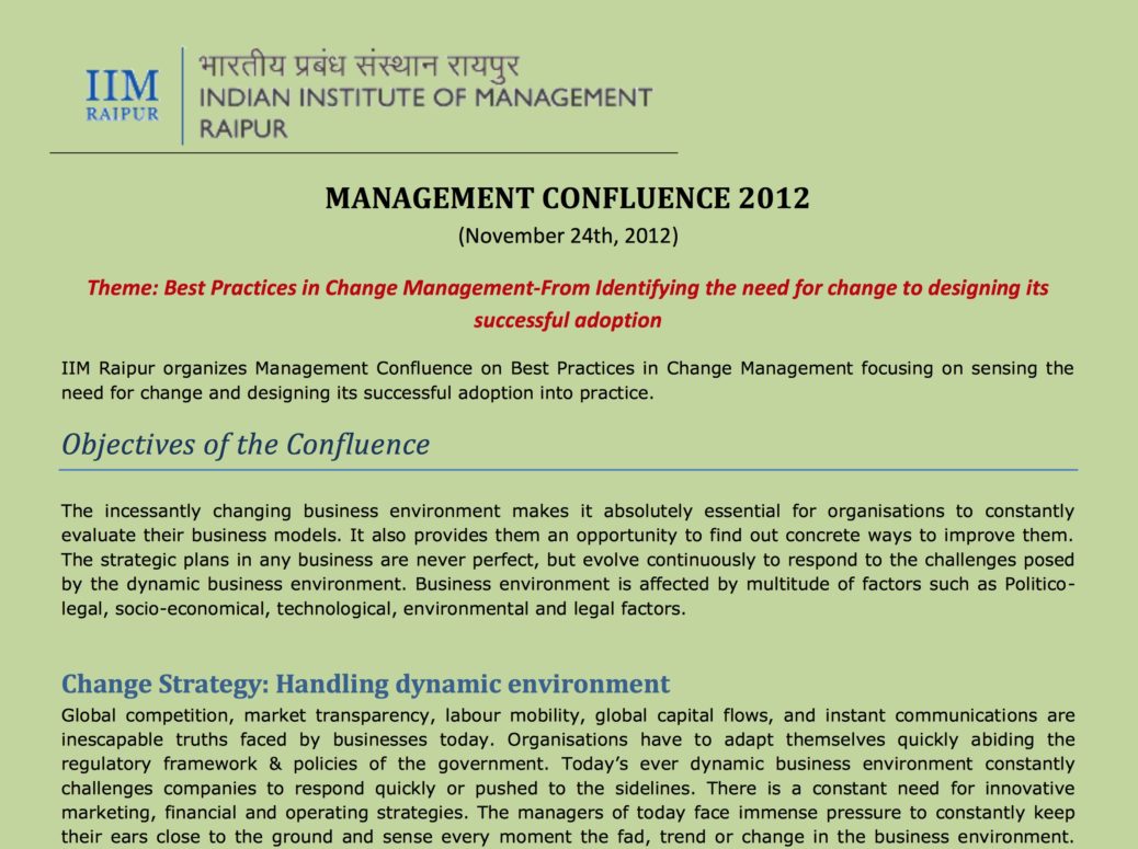 change management in a business environment