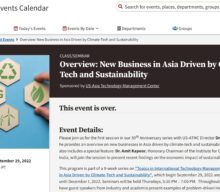 New Business in Asia Driven by Climate – Tech and Sustainability