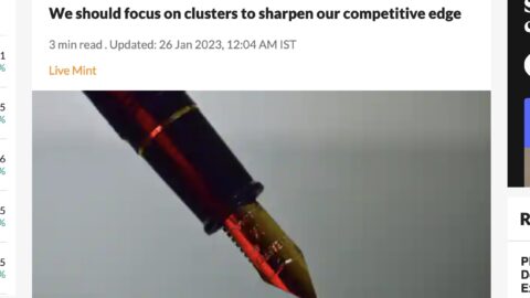 We should focus on clusters to sharpen our competitive edge