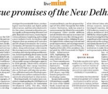 We must pursue promises of New Delhi Declaration