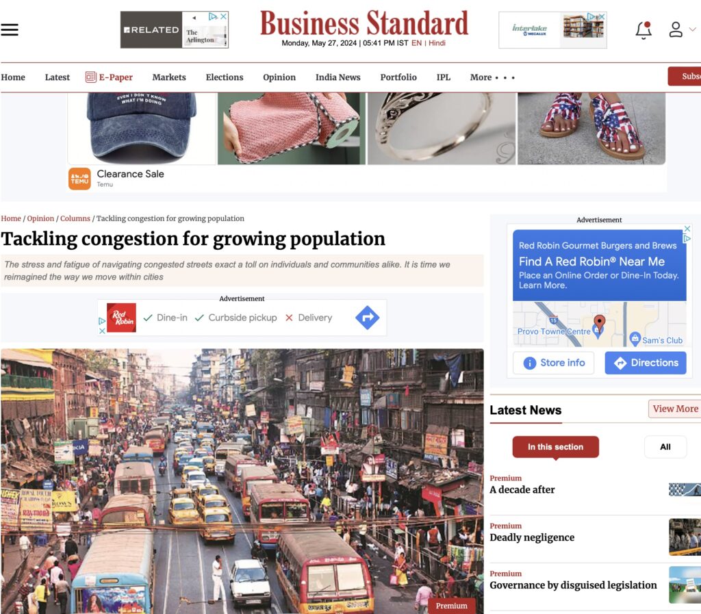 Tackling Growing Congestion for Growing Population