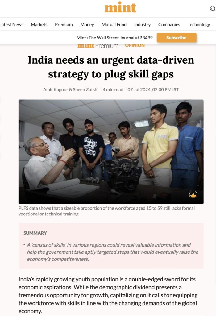 India needs an urgent data-driven strategy to plug skill gaps