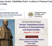 Sardar Vallabhbhai Patel and Institutions of Effective Governance and Administration in Modern India