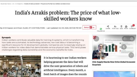 India’s Arrakis problem: The price of what low-skilled workers knowÂ